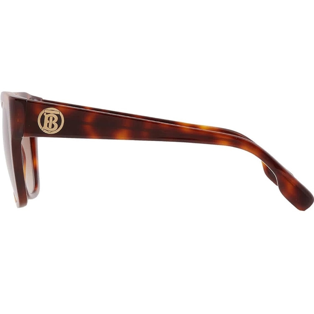 BURBERRY BE 4345 331613 Light Havana Plastic Square Sunglasses Brown Gradient - Picture 16 of 16